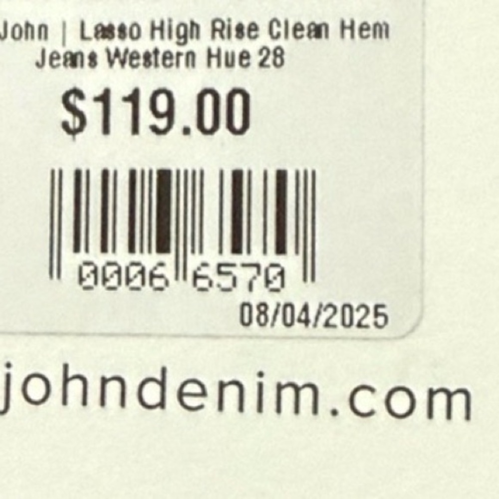 Dear John Barrel Style Blue Jeans sz 28 - Picture 6 of 6